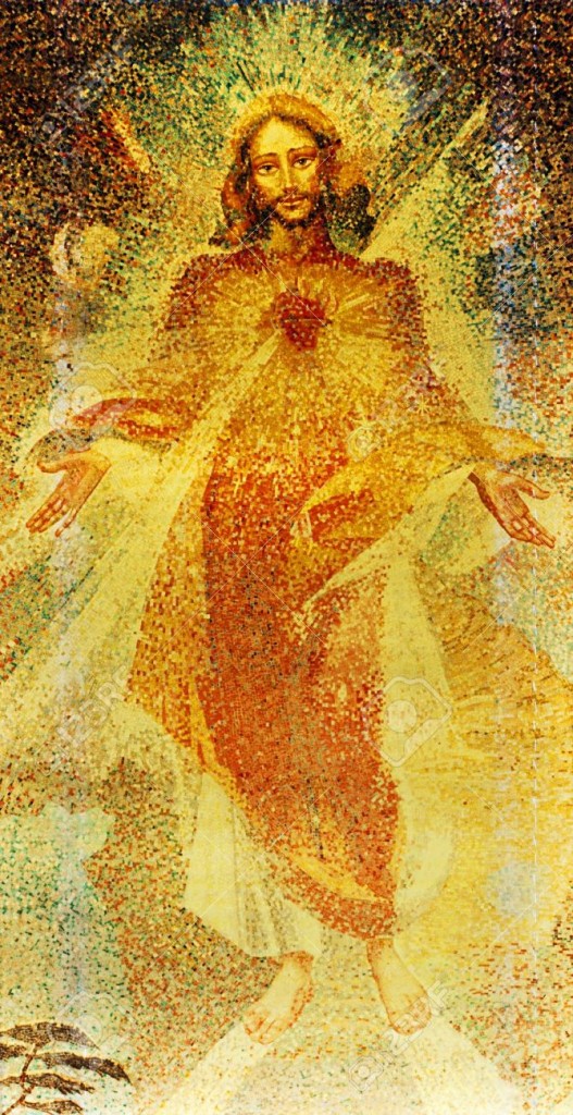 14127472-Vetrata-del-Sacro-Cuore-di-Ges--Archivio-Fotografico